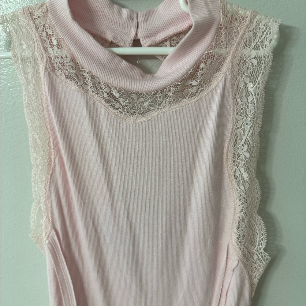 Free People Dale Rib Lace Tank Top - Picture 5 of 10